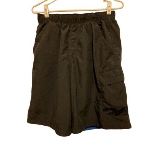 SPEEDO SIZE MEDIUM BLACK SWIM TRUNKS - Picture 1 of 4